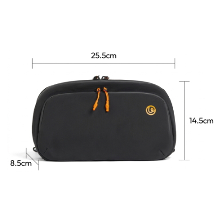 Ulanzi YY08 Black (B175) - mała torba fotograficzna typu sling, 2L (czarna) - wymiary